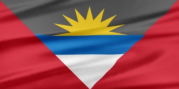 Bandeira de Antígua e Barbuda. — Fotografia de Stock