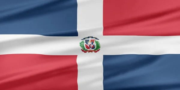 Bandeira da República Dominicana . — Fotografia de Stock