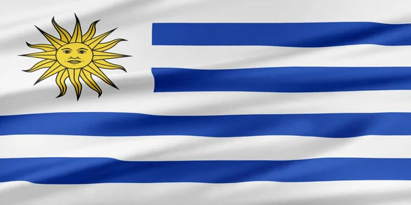 Uruguayische Flagge. — Stockfoto