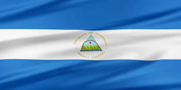 Bandera de Nicaragua . —  Fotos de Stock