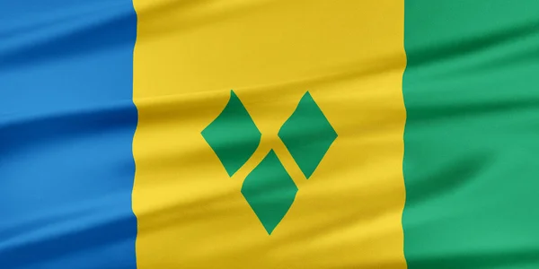 Drapeau Saint-Vincent-et-les Grenadines. — Photo