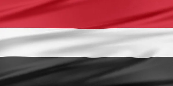 Yemen bayrağı. — Stok fotoğraf