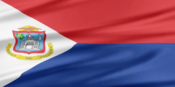 Sint Maarten flaga. — Zdjęcie stockowe