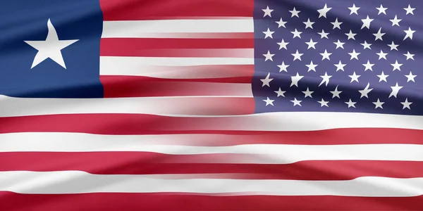 USA och Liberia — Stockfoto