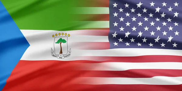 USA och Ekvatorialguinea — Stockfoto