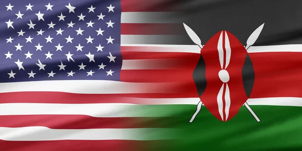 USA och Kenya — Stockfoto