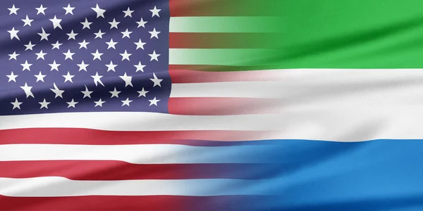 USA und Sierra Leone — Stockfoto