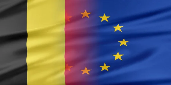 Unione europea e Belgio . — Foto Stock
