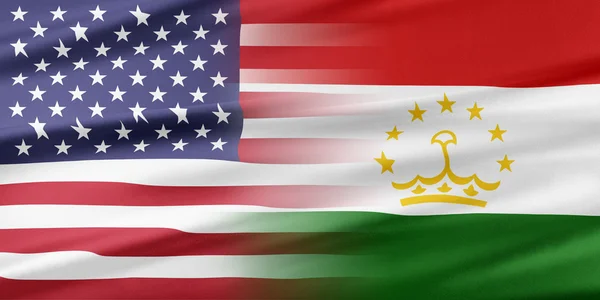 EUA e tajiquistão . — Fotografia de Stock