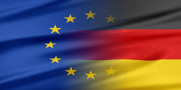 União Europeia e Alemanha . — Fotografia de Stock