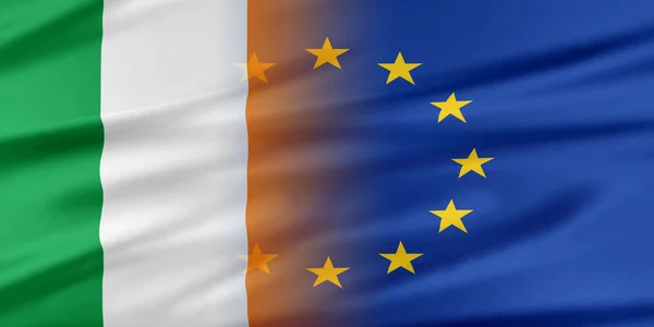 European Union and Ireland. — Stock Photo, Image