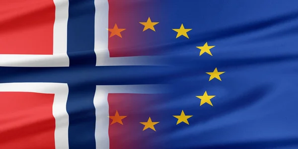 European Union and Norway. — Stock Photo, Image