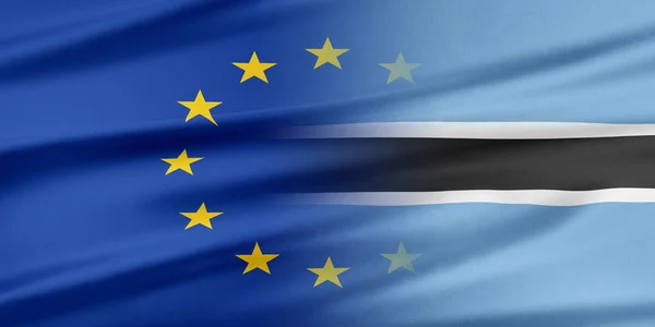 Unione europea e Botswana . — Foto Stock