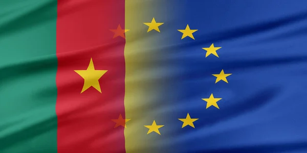 European Union and Cameroon. — Stock Photo, Image