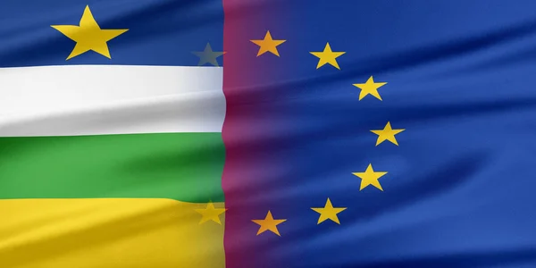 União Europeia e República Centro-Africana . — Fotografia de Stock