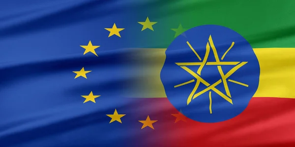 Europese Unie en Ethiopië. — Stockfoto