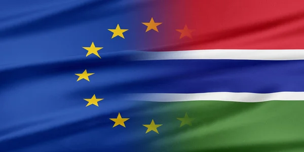 European Union and Gambia. — Stock Photo, Image