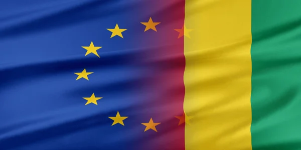 European Union and Guinea. — Stock Photo, Image