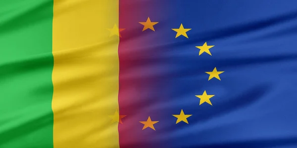 European Union and Mali. — Stock Photo, Image