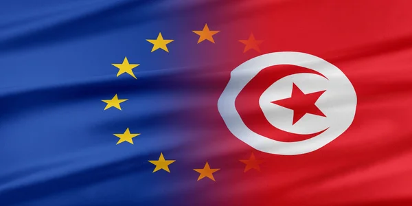 Unione europea e Tunisia . — Foto Stock