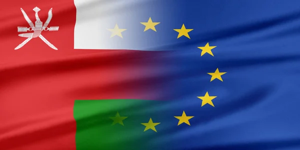 União Europeia e Omã . — Fotografia de Stock