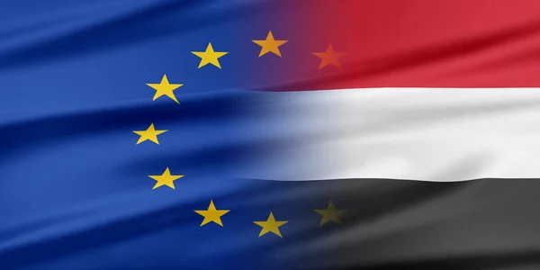 Unione europea e Yemen . — Foto Stock