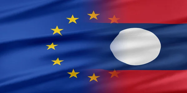 Unione europea e Laos . — Foto Stock