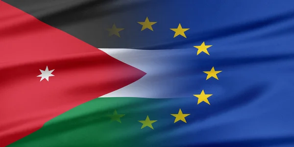 Unione europea e Giordania . — Foto Stock