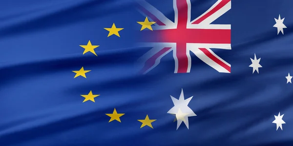 Unione europea e Australia . — Foto Stock