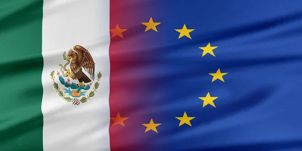 欧州連合およびメキシコ. — ストック写真