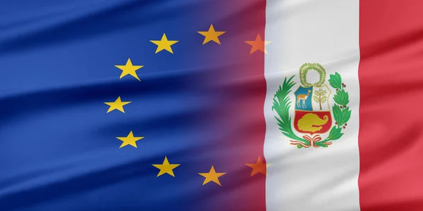 Unione europea e Perù . — Foto Stock