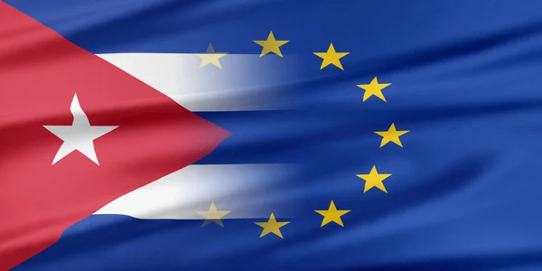 European Union and Cuba. — Stock Photo, Image