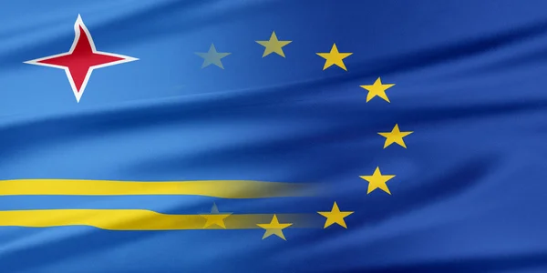 Unione europea e Aruba . — Foto Stock