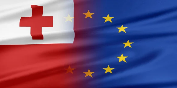 European Union and Tonga. — Stock Photo, Image