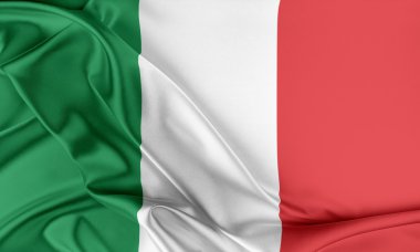 İtalya bayrağı. 