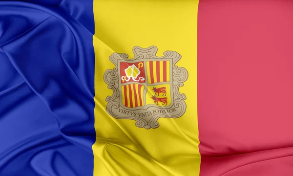 Andorra zászló. — Stock Fotó