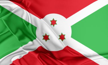 Burundi bayrağı. 