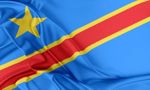 コンゴ民主共和国の国旗. — ストック写真