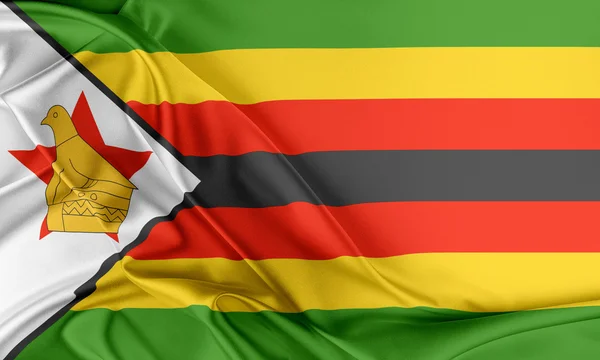 Vlajka Zimbabwe. — Stock fotografie