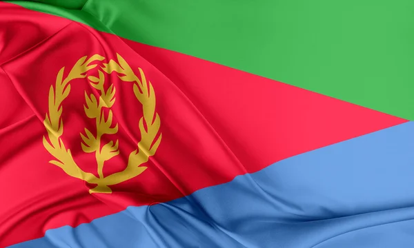 Eritrea flagga. — Stockfoto