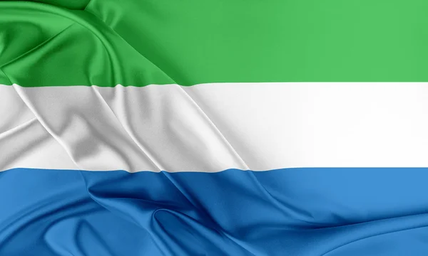 Bandera de Sierra Leona . — Foto de Stock