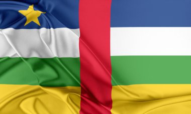 Orta Afrika Cumhuriyeti bayrağı. 