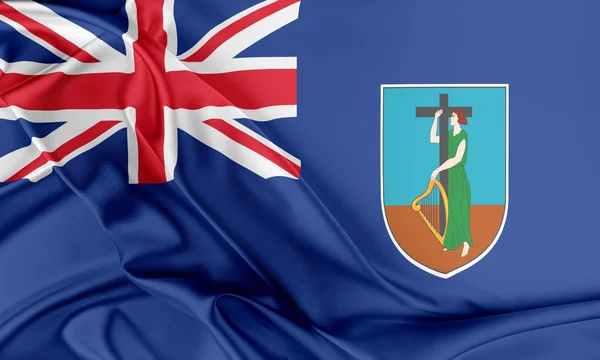 Bendera Montserrat . — Stok Foto