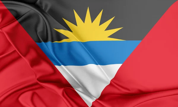 Флаг Антигуа и Барбуды. — стоковое фото