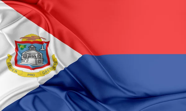 Sint Maarten Flag. — Stock Photo, Image