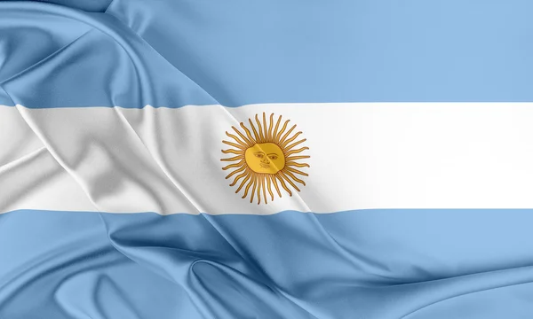 Argentinische Flagge. — Stockfoto