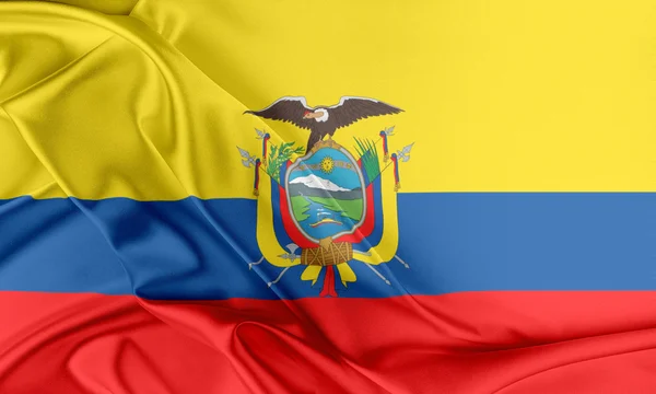 エクアドルの旗. — ストック写真