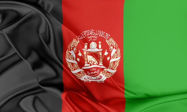 Afghanistanflagge. — Stockfoto