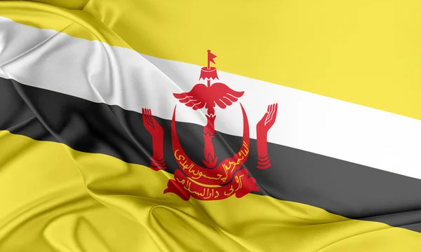 Brunei Flag. — Stock Photo, Image