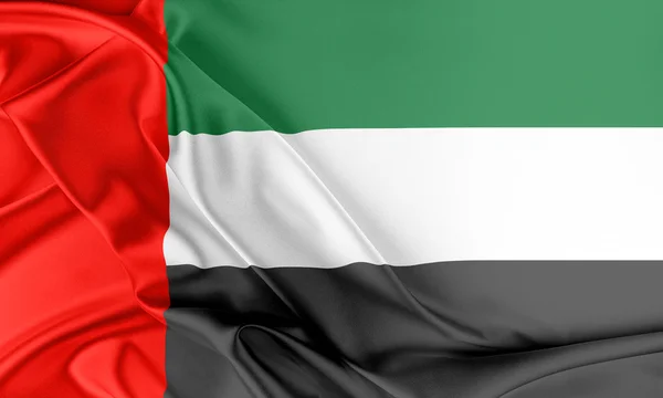 Bandiera Emirati Arabi Uniti. — Foto Stock